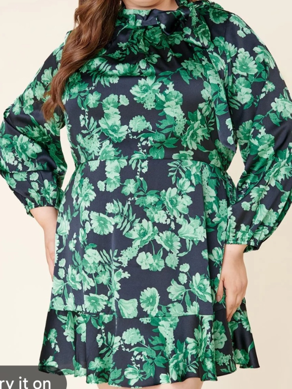 Sugarlips mini dress 3x Navy and Green - Picture 11 of 11